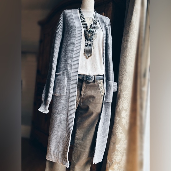 Cardigan Chunky Knit Sweater - Picture 7 of 8